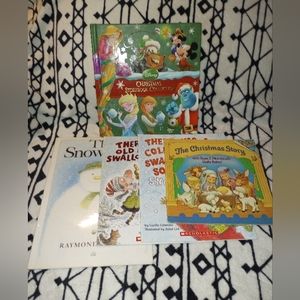Children's Christmas Holiday Books Lot of 5 Disney Snowman Christmas Sto…